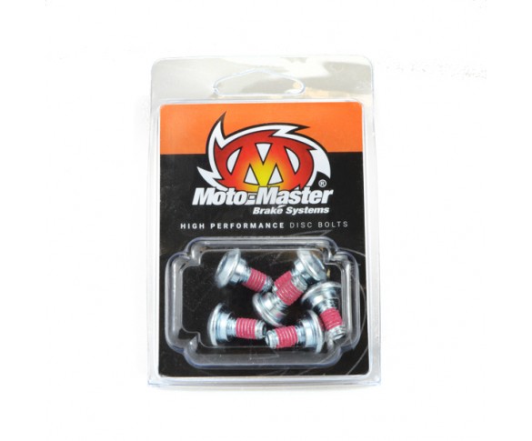 Moto-Master, Skiv Bult M6*14 Flat kupol 6st, BAK FRAM