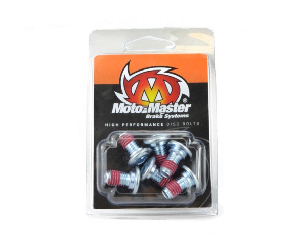 Moto-Master, Skiv Bult M8*12 Flat 6st, BAK FRAM
