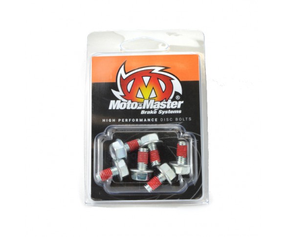 Moto-Master, Skiv bult M6x12 Sexkant 6pcs, BAK FRAM