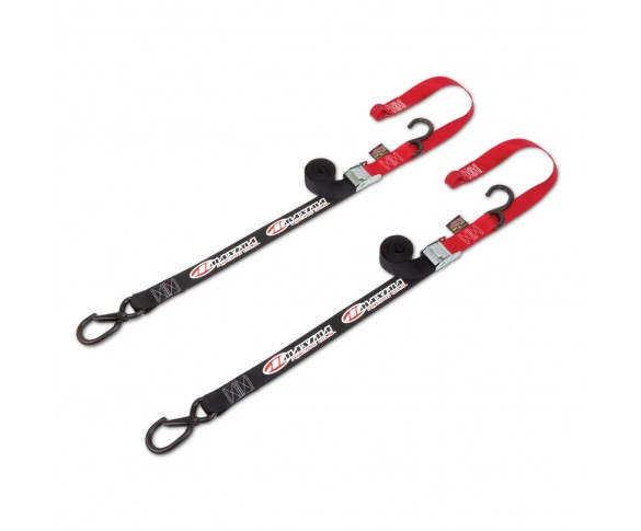 Maxima, Tie-Downs 2-pcs, BLK/RED