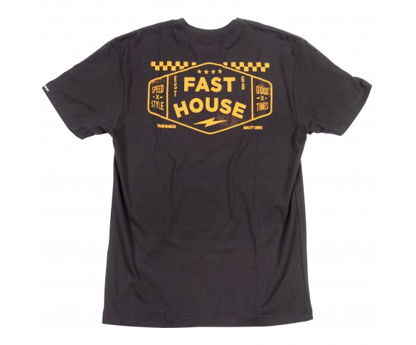 Fasthouse, Station SS Tee, Black, VUXEN, M