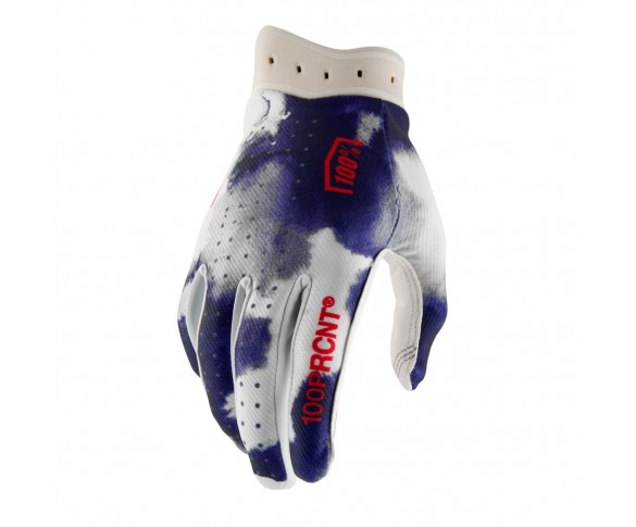 100%, ITRACK Handskar Blue/White, VUXEN, S, VIT BLÅ