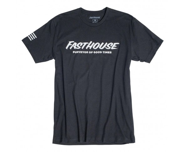 Fasthouse, Logo Tee, Black, VUXEN, S