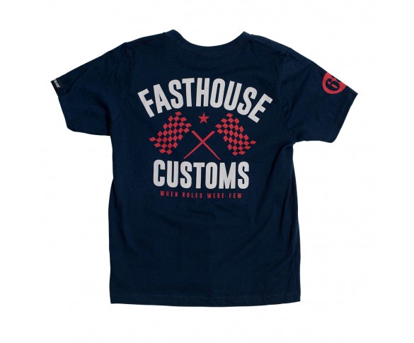 Fasthouse, Youth 68 Trick Tee, Midnight, BARN, XS