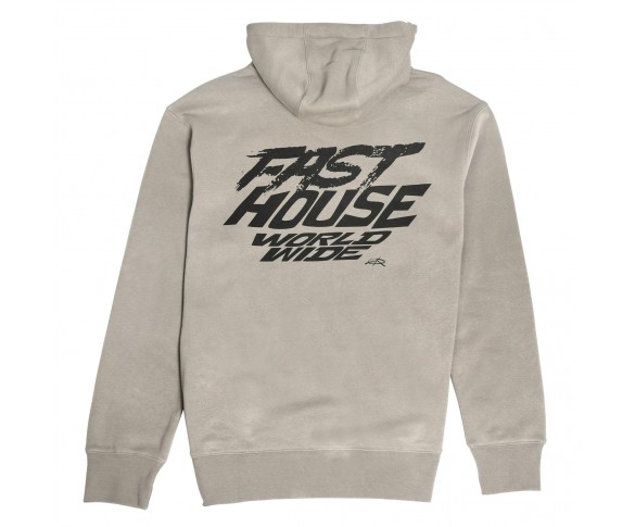 Fasthouse, Primer Hooded Pullover, Warm Gray, VUXEN, L