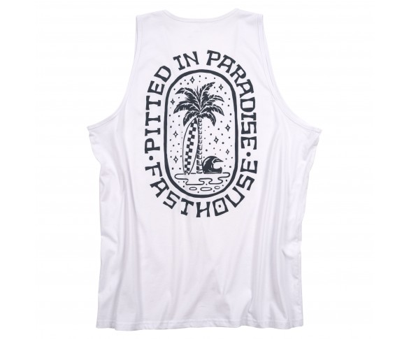 Fasthouse, Palm Tank, White, VUXEN, XL