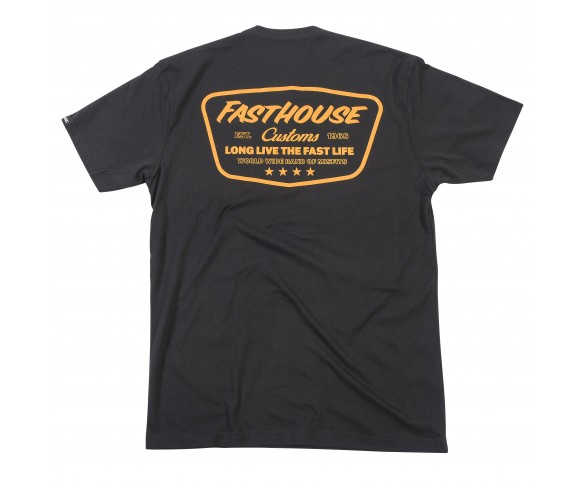 Fasthouse, Crest Tee, Black - SM, VUXEN, S