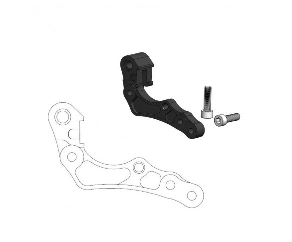 Moto-Master, Adapter till Flame Flytande 260mm skiva, FRAM, SVART, FRAM, SVART