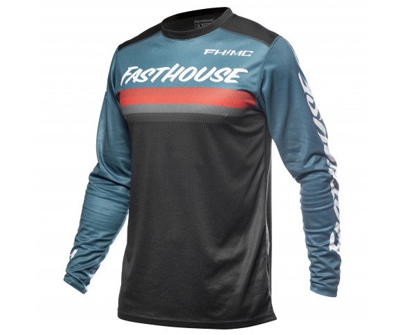 Fasthouse, Carbon Force LS Tröja, Teal, VUXEN, XL