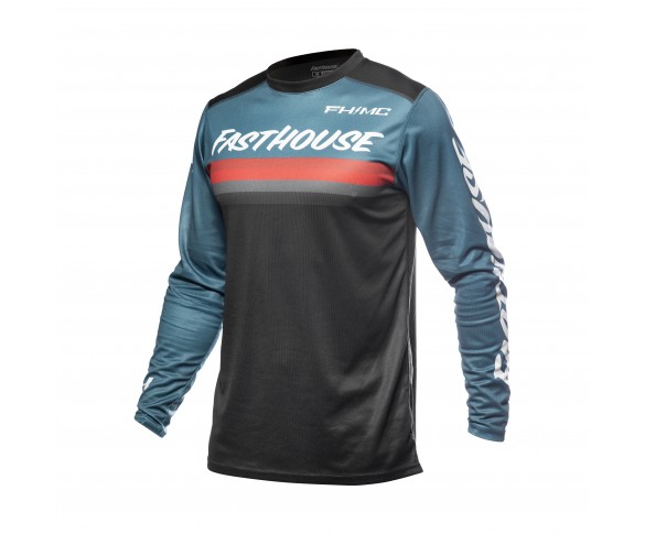Fasthouse, Youth Carbon Force LS Tröja, Teal, BARN, L