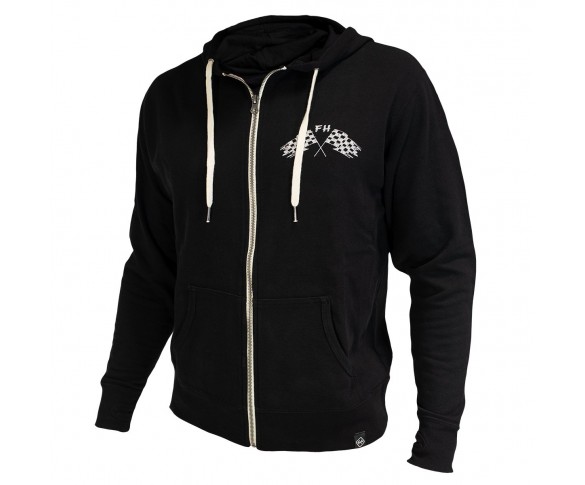 Fasthouse, Finish Line Zip Up Hoodie, VUXEN, XL, SVART