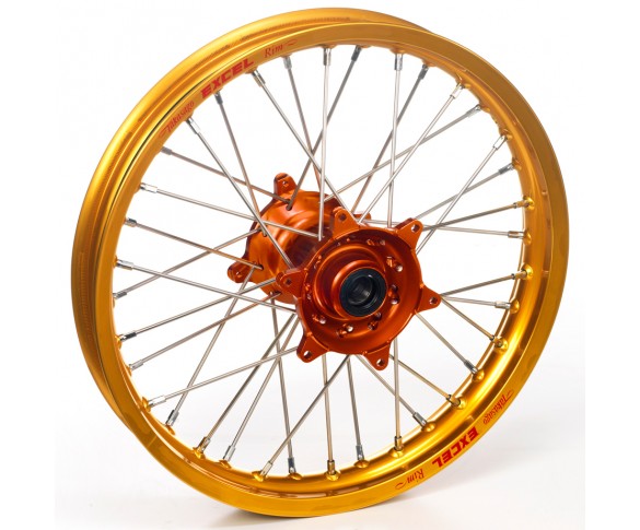 Haan Wheels, Komplett Hjul, 1,40, 19", FRAM, GULD ORANGE