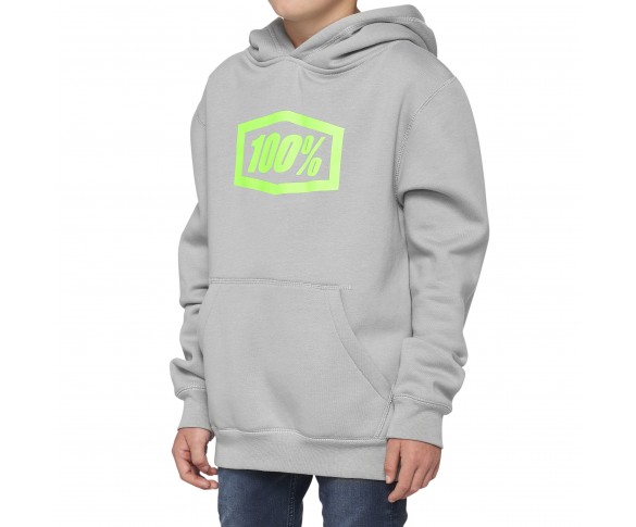 100%, ESSENTIAL Youth Pullover Hoodie Fleece Vapor - L, BARN, L