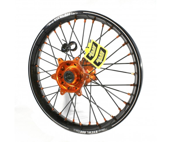 Haan Wheels, Komplett Hjul A60, 2,15, 19", BAK, SVART ORANGE
