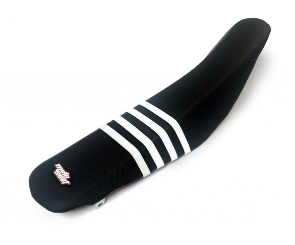 Moto Seat, Sadelöverdrag Stripes, SVART VIT