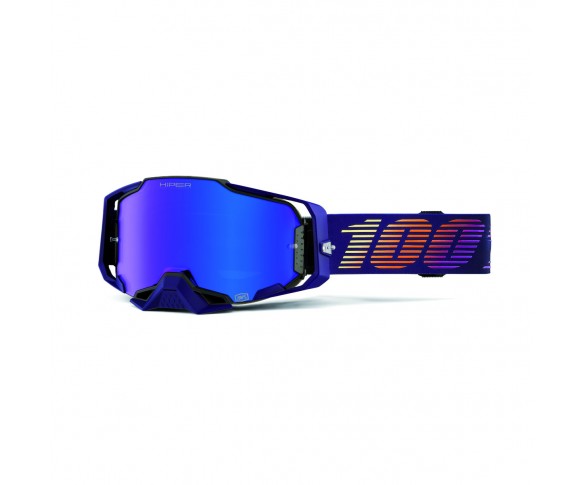 100%, ARMEGA HIPER Goggle Agenda - Mirror Blue Lens, VUXEN