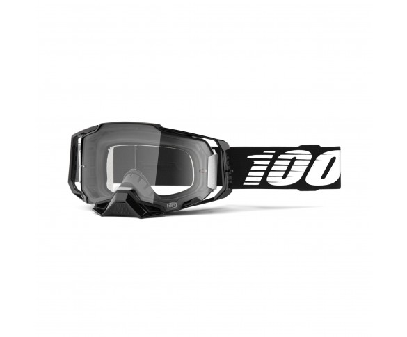 100%, ARMEGA Goggle Black - Clear Lens, VUXEN