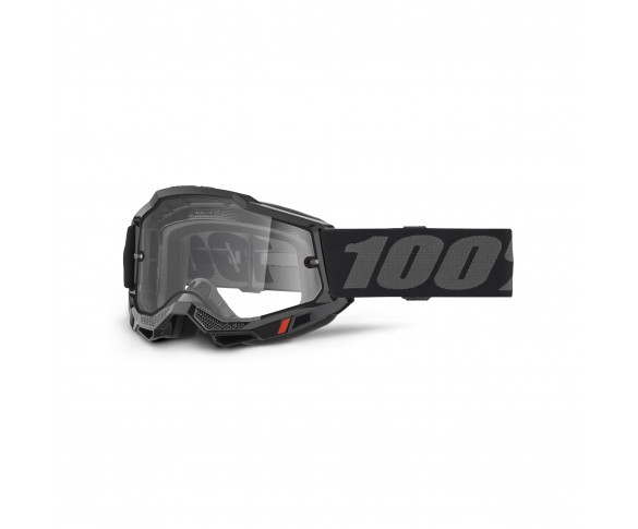 100%, ACCURI 2 ENDURO MOTO Glasögon Black - Clear Lens, VUXEN