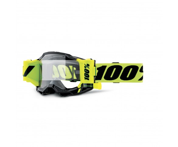 100%, ACCURI 2 FORECAST Glasögon Neon Yellow - Clear Lens, VUXEN