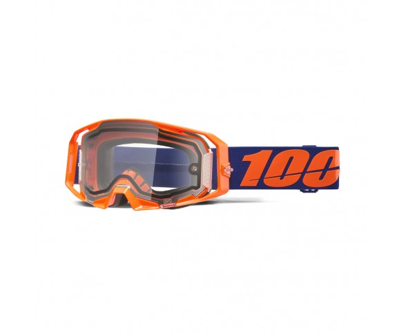 100%, ARmatic™ ENDURO MOTO Dual Pane Glasögon Neon Orange - Clear Lens