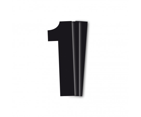 Holeshot, Siffror 10st, 11 X 5 cm, 1, SVART