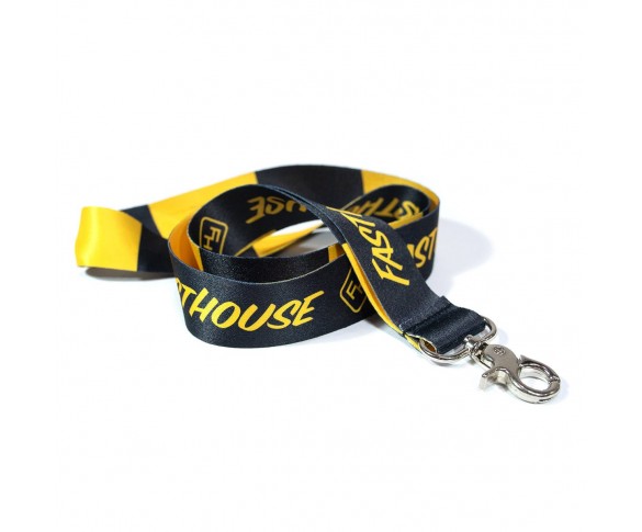 Fasthouse, Lanyard - Black/Yellow, SVART GUL