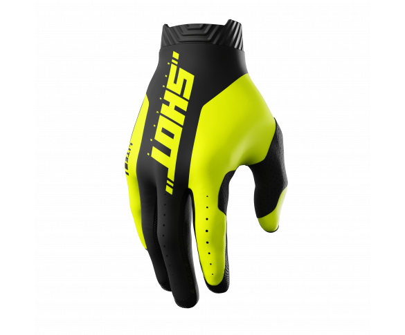 Shot, HANDSKAR LITE SKIN, VUXEN, M, NEON GUL