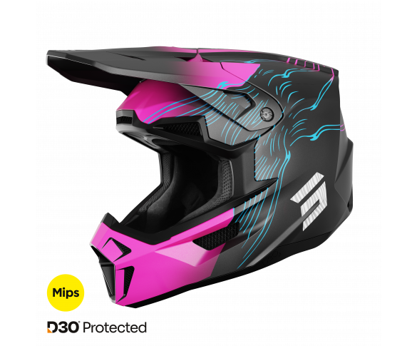 Shot, HJÄLM LITE VOLT PINK MATT, VUXEN, M