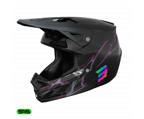 Shot, HJÄLM SPEED RAC BLACK PEARLY, VUXEN, XS
