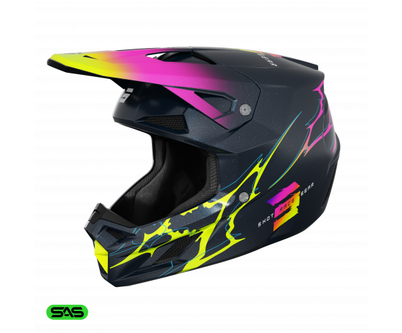 Shot, HJÄLM SPEED KID RAC BLUE PEARLY, BARN, L