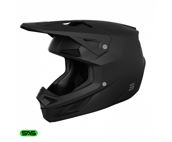 Shot, HJÄLM SPEED SOLID BLACK, MATT, VUXEN, L