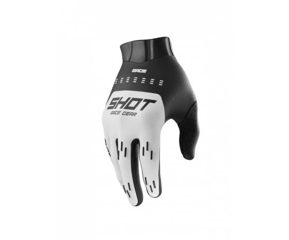 Shot, HANDSKAR RACE KID EVO WHITE, BARN, 8/9