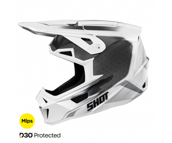 Shot, HJÄLM LITE CHALLENGER BLACK WHITE PEARLY, VUXEN, XL