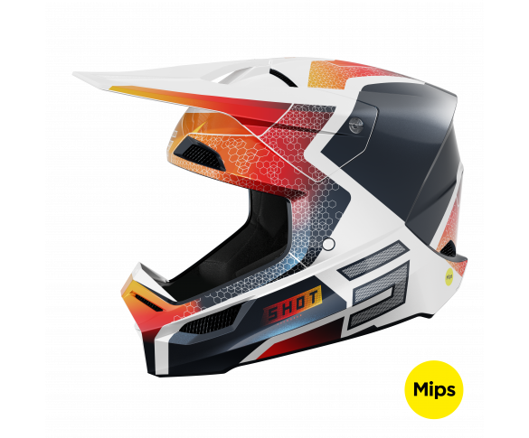 Shot, HJÄLM RACE PHASER BLUE RED PEARLY, VUXEN, M