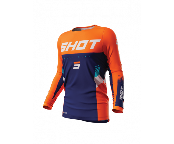 Shot, TRÖJA CONTACT TRACER, VUXEN, XXL, ORANGE BLÅ