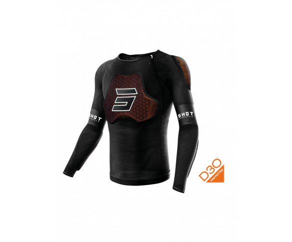 Shot, SKYDDSVÄST RACE D30 BLACK, VUXEN, XXL