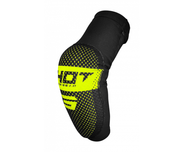 Shot, ARMBÅGSKYDD AIRLIGHT BLACK NEON YELLOW, VUXEN, M L