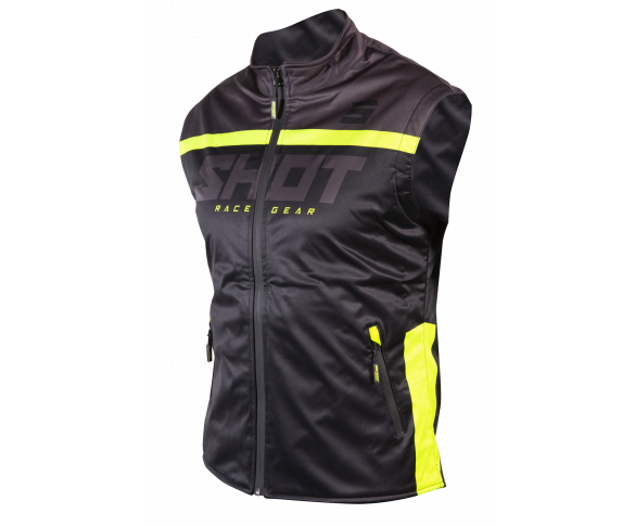 Shot, JACKA BODYWARMER LITE 2.0, VUXEN, S, NEON SVART GUL