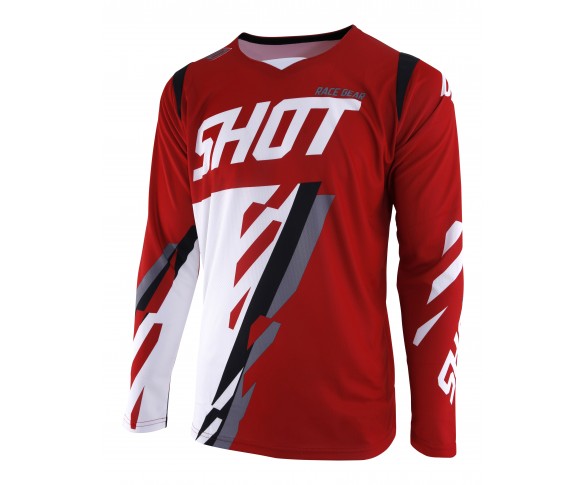 Shot, JERSEY SCORE, VUXEN, XL, RÖD VIT