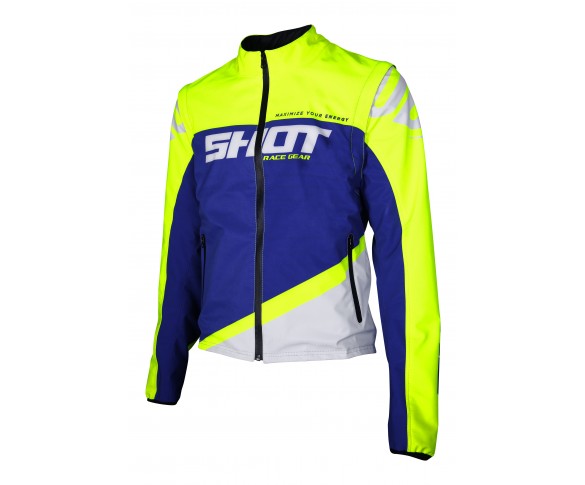 Shot, Jacka SOFTSHELL LITE, VUXEN, L, BLÅ NEON GUL