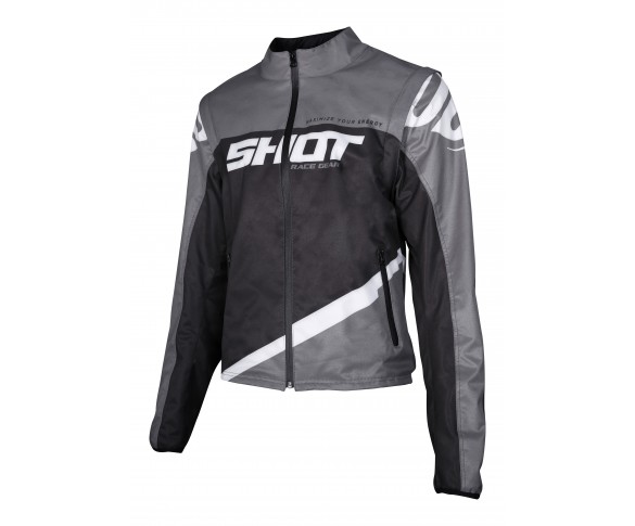 Shot, Jacka SOFTSHELL LITE, VUXEN, M, GRÅ SVART