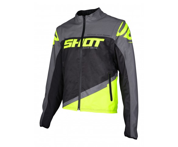 Shot, Jacka SOFTSHELL LITE, VUXEN, S, GRÅ NEON GUL