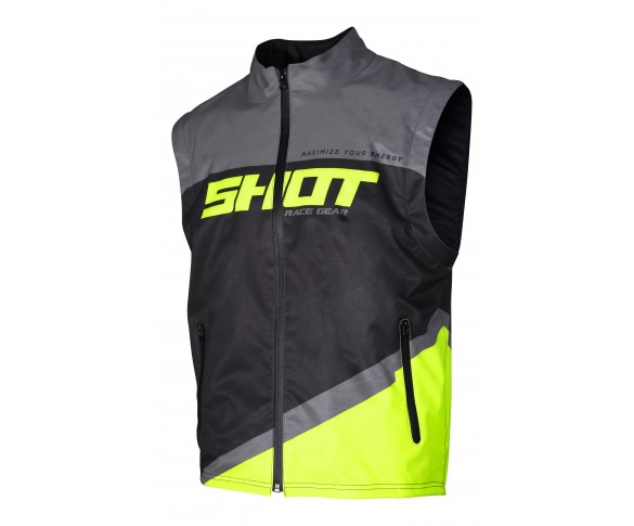 Shot, Jacka BODYWARMER LITE, VUXEN, M, NEON SVART GUL
