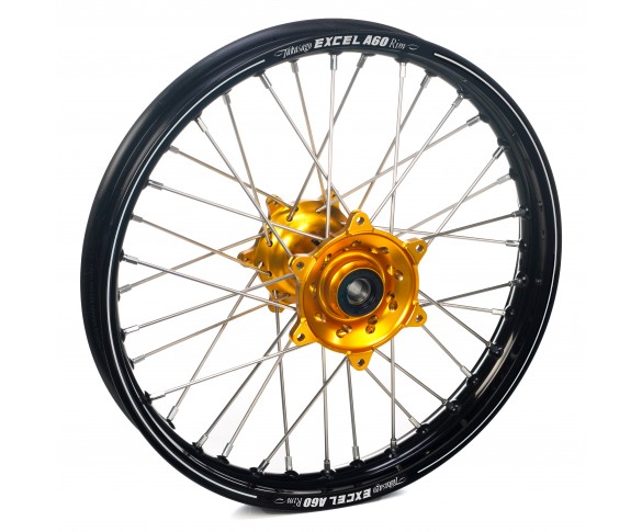 Haan Wheels, Komplett Hjul A60, 2,15, 19", BAK, SVART GULD