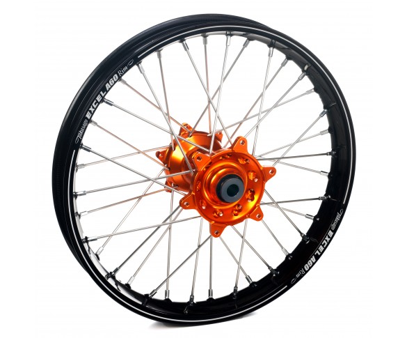 Haan Wheels, Komplett Hjul A60, 1,85, 19", BAK, SVART ORANGE