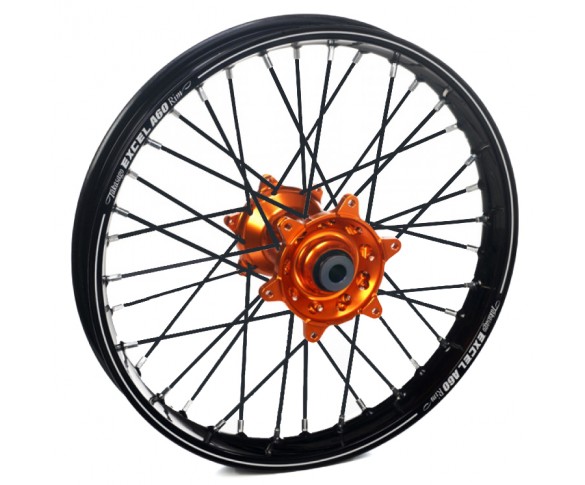 Haan Wheels, Komplett Hjul A60, 2,15, 19", BAK, SVART ORANGE