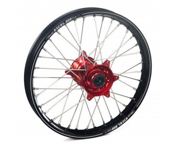 Haan Wheels, Komplett Hjul A60, 2,15, 19", BAK, SVART RÖD