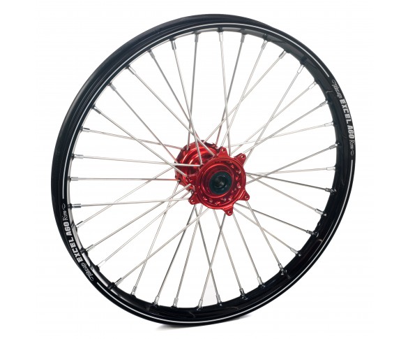 Haan Wheels, Komplett Hjul A60, 1,60, 21", FRAM, SVART RÖD