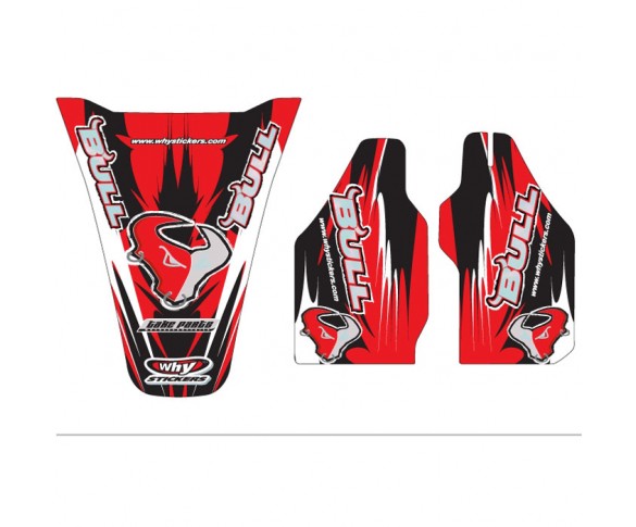 Why Stickers, Bull 06 Sponsor CR 125/250, 02-07 CRF 450 02-04