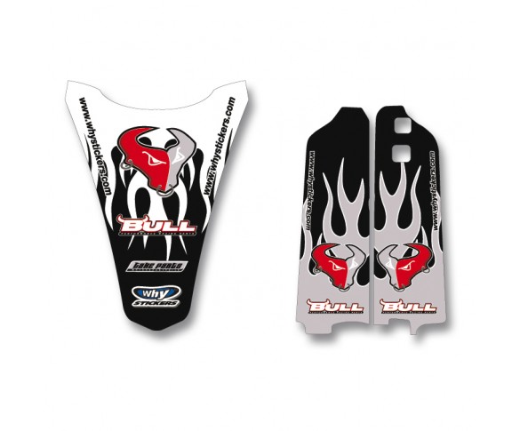 Why Stickers, Bull Sponsor YZ 125-250, 96-01 250-450F 98-02